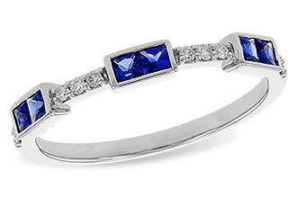 E320-58543: LDS WED RG .36 SAPPHIRE .43 TGW