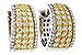 E320-59443: EARRINGS 1.52 YELLOW DIAS 1.96 TW