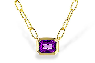 E320-60352: NECKLACE .82 AMETHYST (18")