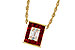 E320-62143: NECKLACE .82 RUBY TW 1.00 TGW