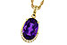 E320-63006: NECKLACE 2.70 AMETHYST 2.76 TGW (12x8MM OV)