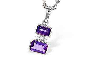 E320-63034: NECK .72 TW AMETHYST .75 TGW