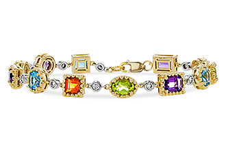 E320-63043: BRACELET 4.63 SEMI-PREC (AMY,BT,CIT,PER) 5.05 TGW