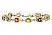 E320-63043: BRACELET 4.63 SEMI-PREC (AMY,BT,CIT,PER) 5.05 TGW