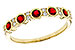 E320-63061: LDS WED RG .33 TW RUBY .45 TGW
