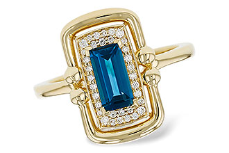 E321-45770: LDS RG .84 LONDON BLUE TOPAZ .96 TGW (8x4MM LBT)