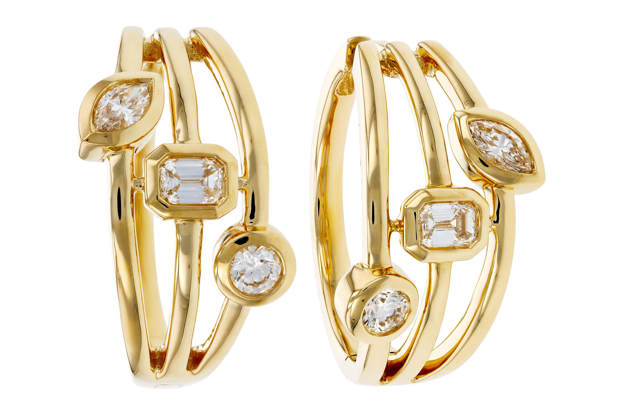 E321-46697: EARRINGS .45 TW (BR/EC/MQ)