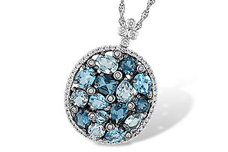 F233-31261: NECK 3.12 BLUE TOPAZ 3.41 TGW