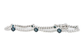 F234-19415: BRACELET .93 BLUE DIAS 1.62 TW