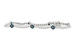 F234-19415: BRACELET .93 BLUE DIAS 1.62 TW