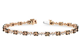 F234-23952: BRACELET 3.05 BROWN DIA 4.10 TW