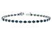 F234-26643: BRACELET 2.35 BLUE DIA 3.17 TW
