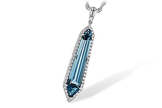 F236-00334: NECK 3.47 LONDON BLUE TOPAZ 3.70 TGW