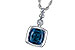 F236-03015: NECK 1.50 LONDON BLUE TOPAZ 1.54 TGW