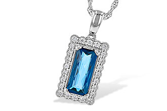 F236-07561: NECK 1.55 LONDON BLUE TOPAZ 1.70 TGW