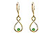 F318-73006: EARR .32 GREEN GARNET .40 TGW