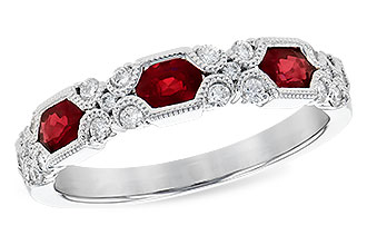 F318-76652: LDS WED RG .74 RUBY 1.00 TGW (4x3MM RUBY)