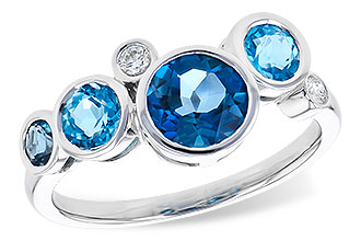 F318-79434: LDS RG 1.40 TW BLUE TOPAZ 1.45 TGW