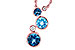 F318-79443: NECK 2.30 BLUE TOPAZ 2.40 TGW
