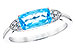 F319-63915: LDS RG 1.44 BLUE TOPAZ 1.52 TGW