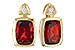F319-67615: EARR 1.90 TW GARNET 1.94 TGW (7x5MM GAR)