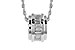 F319-72115: NECKLACE .46 TW BAGUETTE