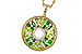 F320-58497: NECKLACE 1.47 SEMI-PREC (PER & GR.GT) 1.52 TGW