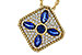 F320-59379: NECKLACE .89 TW SAPPHIRE 1.20 TGW
