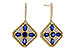F320-59388: EARRINGS 1.03 TW SAPPHIRE 1.46 TGW