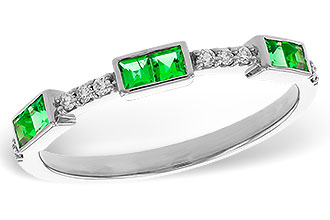 F320-59434: LDS WED RG .23 TW EMERALD .30 TGW