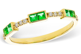 F320-59434: LDS WED RG .23 TW EMERALD .30 TGW