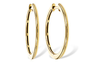 F320-62115: GOLD EARRINGS (24MM)