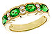 F320-62161: LDS WED RG 1.20 EMERALD 1.38 TGW (5x4MM EMER)