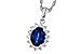 F320-62179: NECKLACE .85 SAPPHIRE 1.07 TGW (7x5MM SAPP)