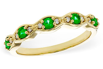 F320-63015: LDS WED RG .21 TW EMERALD .27 TGW