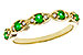 F320-63015: LDS WED RG .21 TW EMERALD .27 TGW