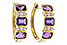 F320-63034: EARRING 1.05 TW AMETHYST 1.16 TGW