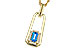 F320-63061: NECKLACE .33 BLUE TOPAZ .40 TGW (5x3MM BT)
