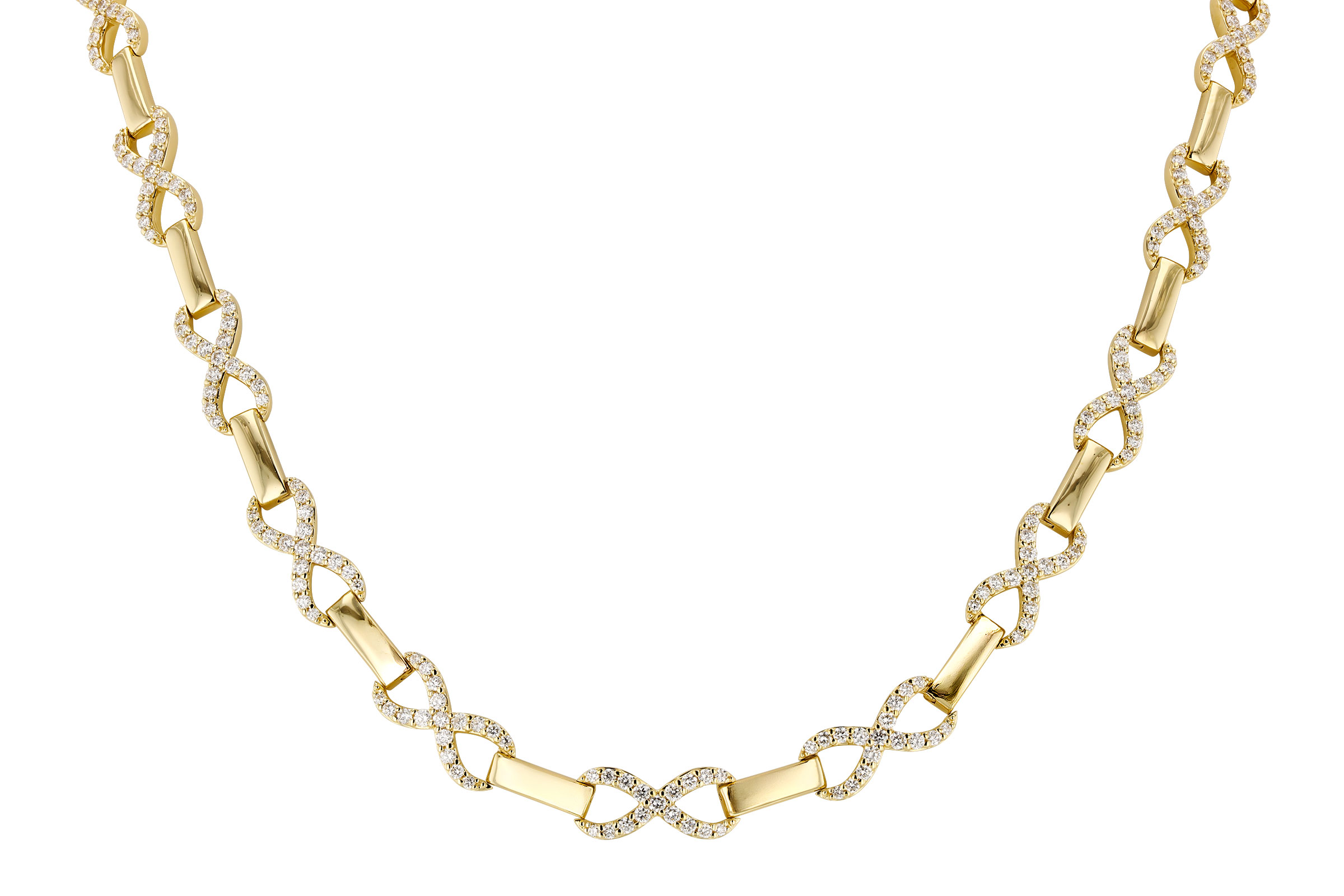 F321-47606: NECKLACE 2.20 TW (17")
