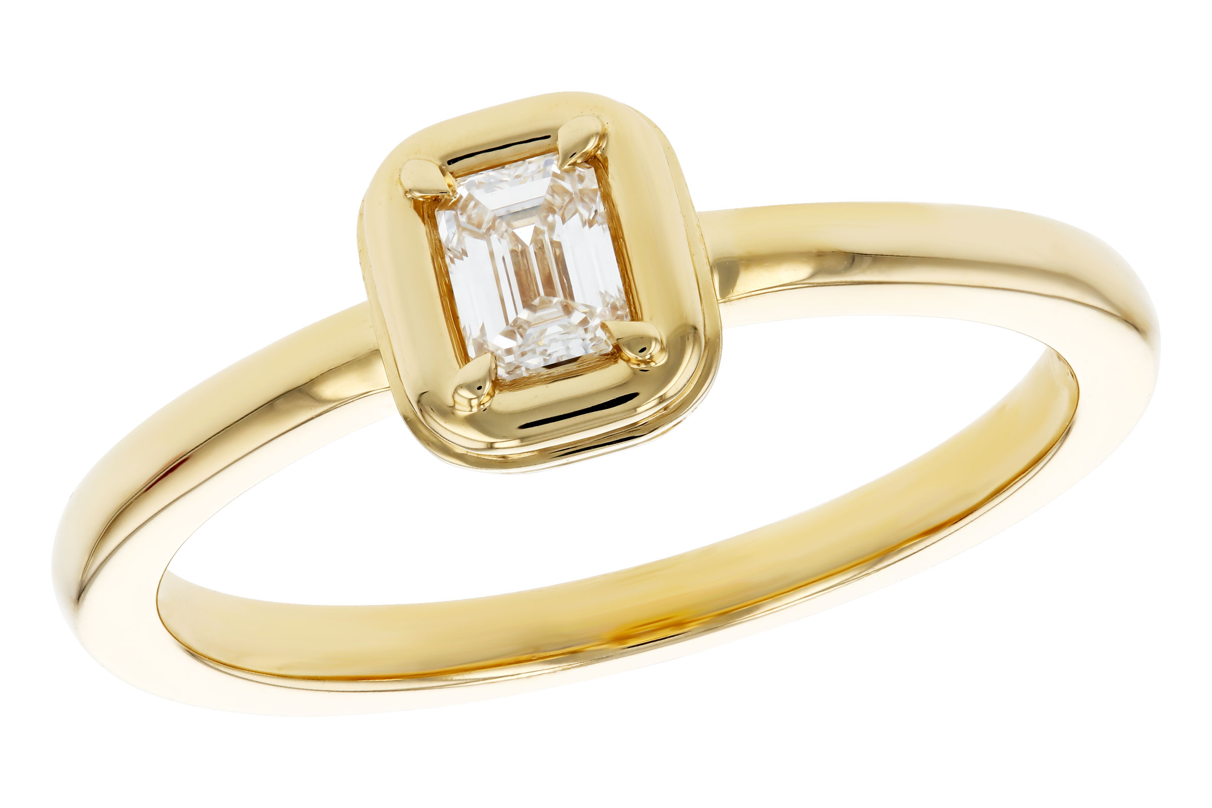 F321-47634: LDS DIA RG .24 EMERALD CUT DIA