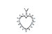 G052-39443: HEART PENDANT .23 TW