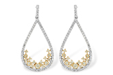 G233-34824: EARR .31 YELLOW DIAS .75 TW