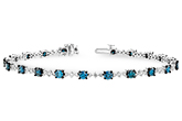 G234-23943: BRACELET 3.00 BLUE DIA 4.05 TW