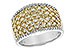 G235-11224: LDS DIA WED RG 1.82 YELLOW DIAS 2.02 TW