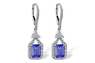 G236-00324: EARR 1.60 TW TANZANITE 2.08 TGW