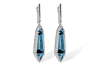 G236-03015: EARR 5.25 LONDON BLUE TOPAZ 5.67 TGW