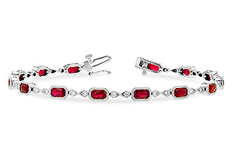 G318-75806: BRACELET 4.50 RUBY 4.82 TGW