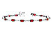 G318-75806: BRACELET 4.50 RUBY 4.82 TGW