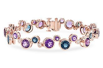 G318-79388: BRACELET 13.90 SEMI-PREC 14.20 TGW