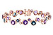 G318-79388: BRACELET 13.90 SEMI-PREC 14.20 TGW